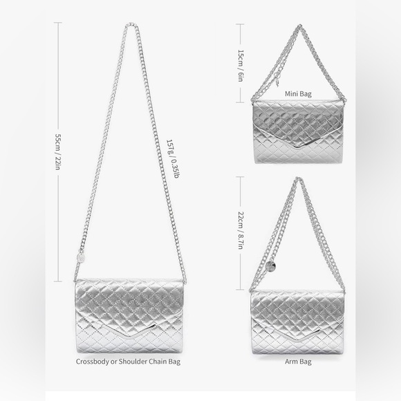 Silver Handbag - New In Box - Picture 2 of 5